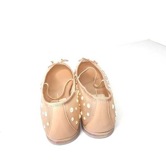 Dolce Vita Cadel Pearl Embelished Women's Ballet Flats In Blush Size 10